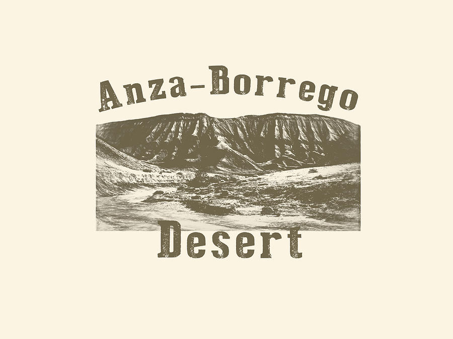 Anza Borrego Desert - Brown Digital Art by Peter Tellone