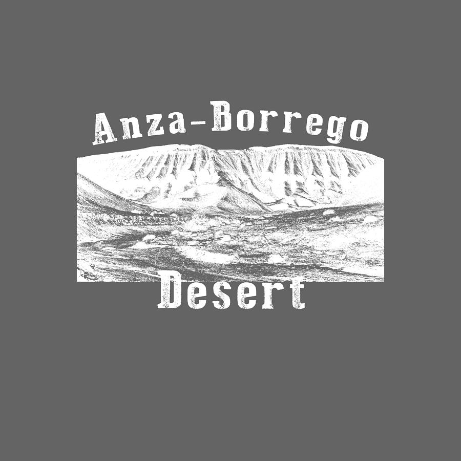 Anza- Borrego Desert - White Digital Art by Peter Tellone