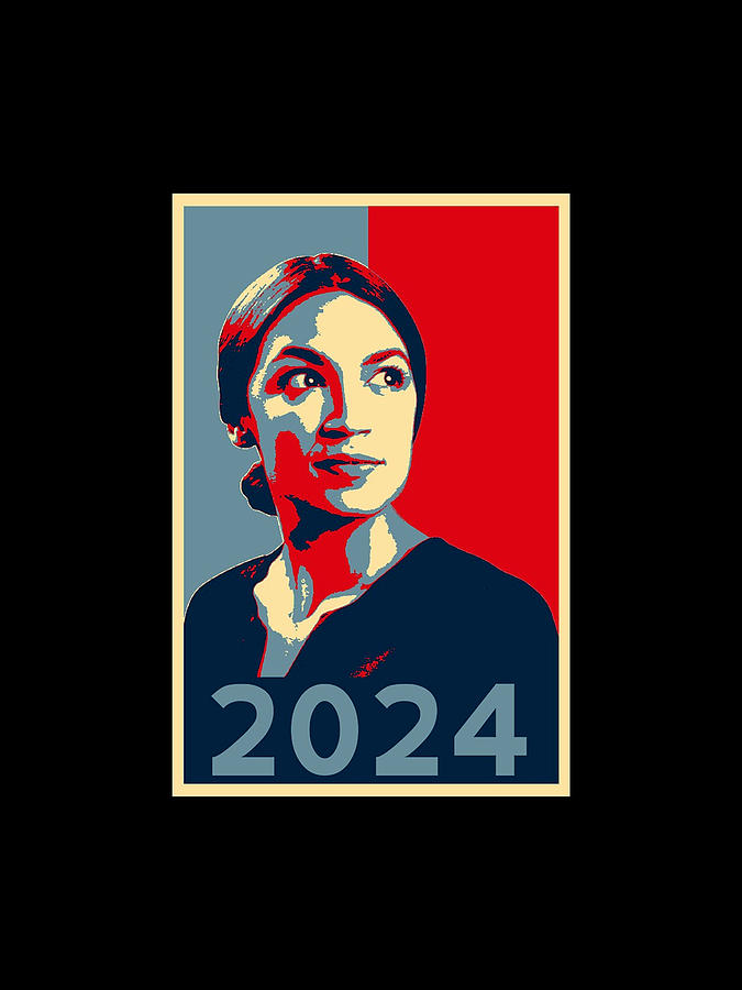 Aoc For President 2024 Alexandria Ocasiocortez Tshirt Photograph by