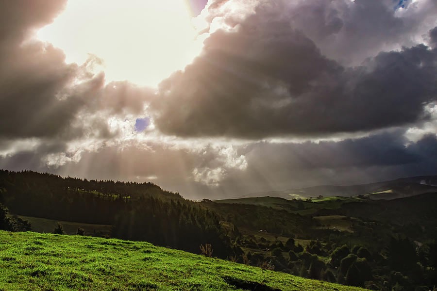 Aotearoa Light Rays Photograph by John Marr