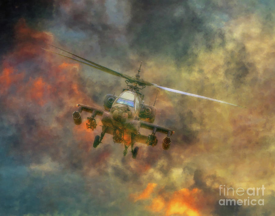 Apache Attack Helicopter Two Digital Art