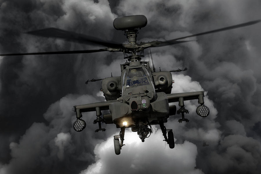 Apache Gunship Digital Art by Airpower Art