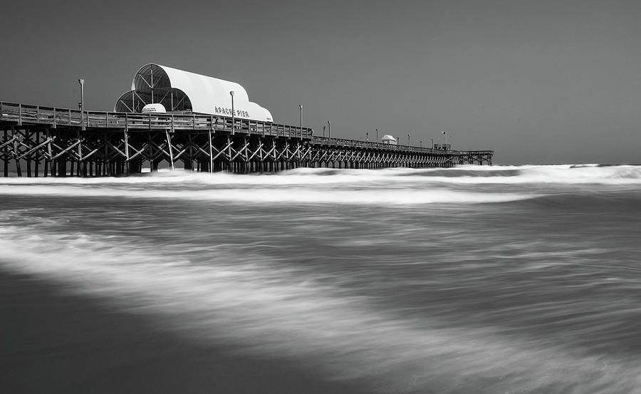 Apache Pier Black And White Photograph by Dan Sproul