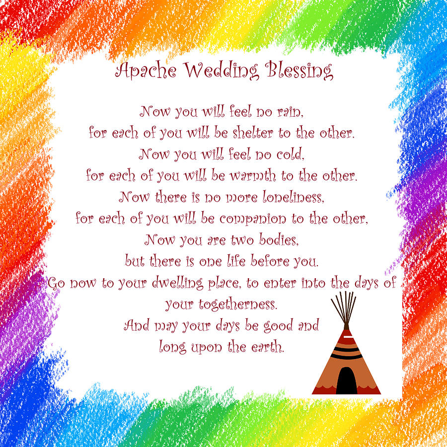 Apache Wedding Blessing 2 Mixed Media by Pam Neilands