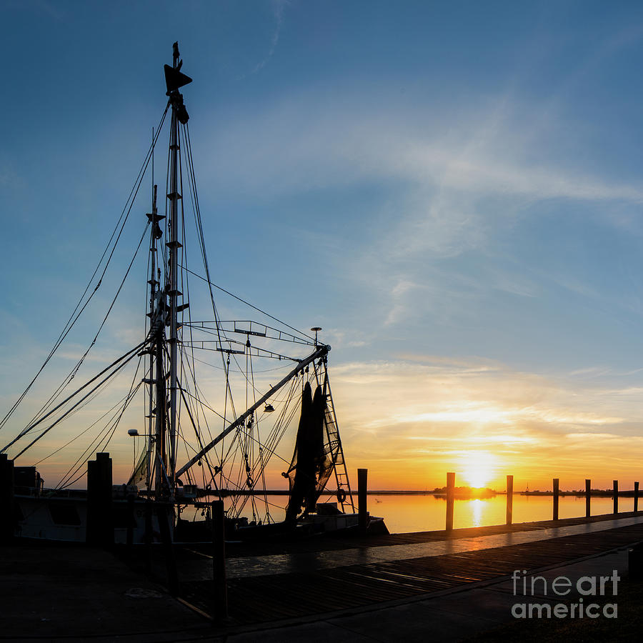 Apalachicola Shrimp Boat At Sunrise Photograph