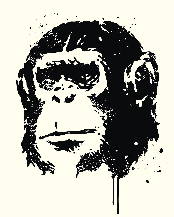 Ape Drawing by Bulentgultek