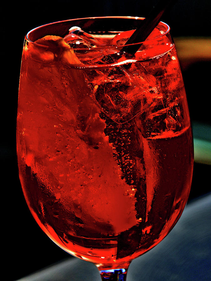 Aperol Spritz. Cocktail. Digital Art