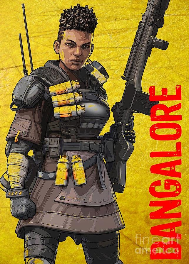 Apex Legends Bangalore Digital Art by Milly Soderberg