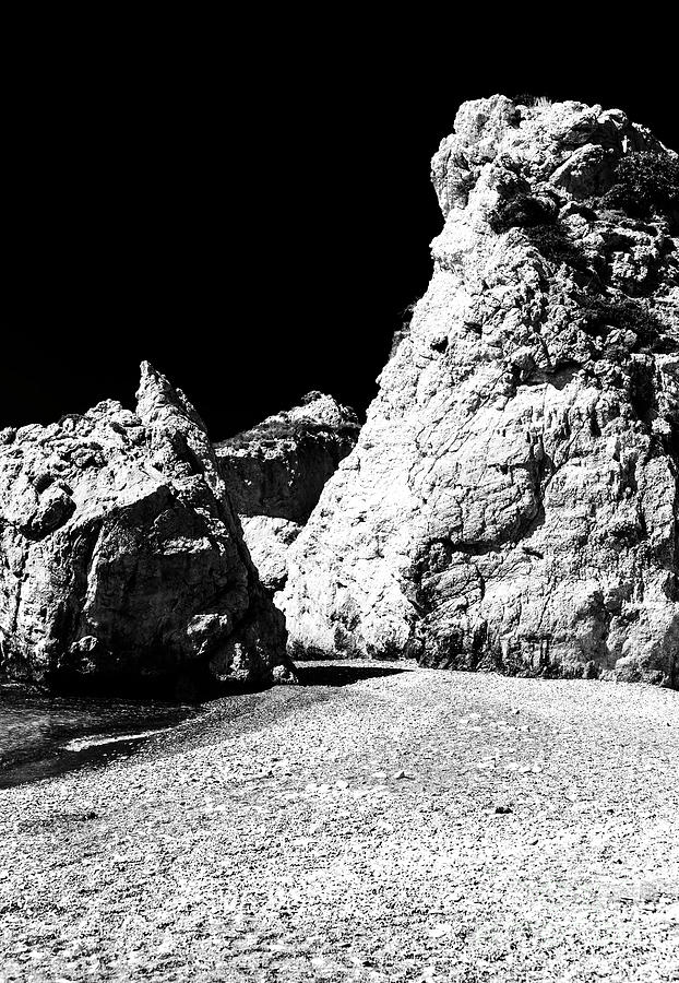 Pattern Photograph - Aphrodites Love Rocks Profile in Cyprus by John Rizzuto