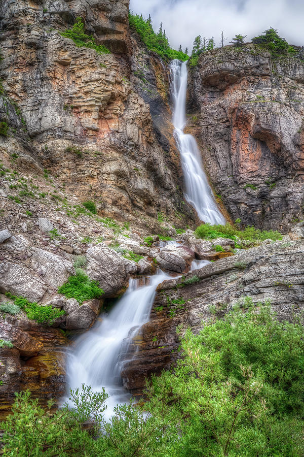 Apikuni Falls Photograph by Brad Bellisle