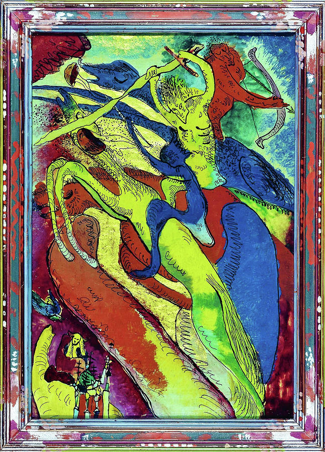Wassily Kandinsky Painting - Apocalyptic horsemen I - Digital Remastered Edition by Wassily Kandinsky