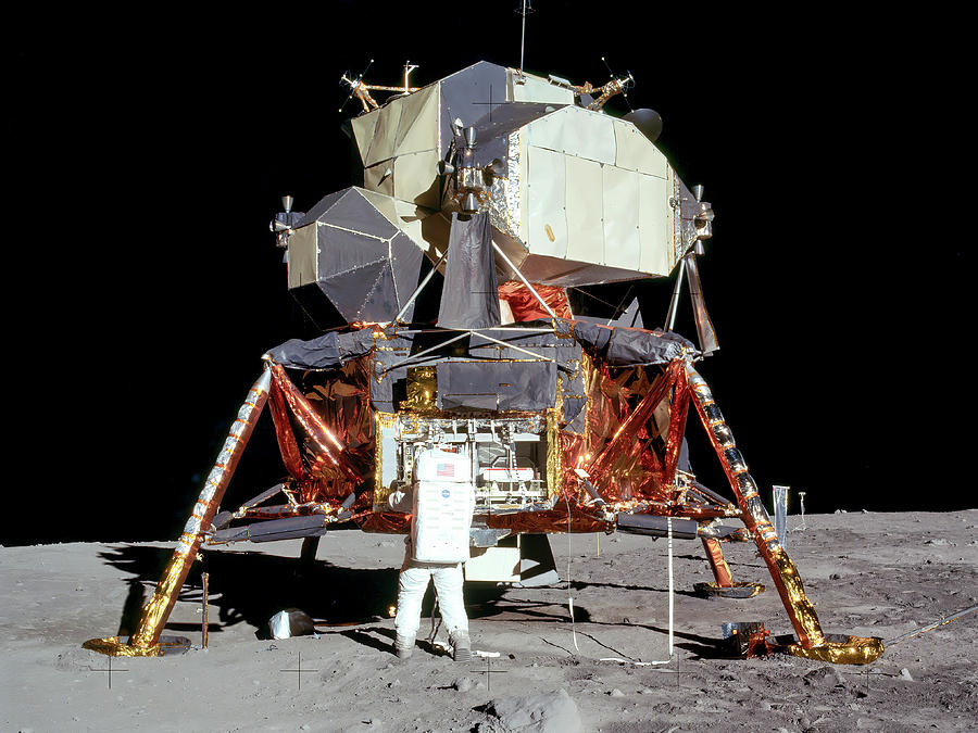 Apollo 11 - Aldrin and the Lunar Module - Closeup Photograph by Eric Glaser