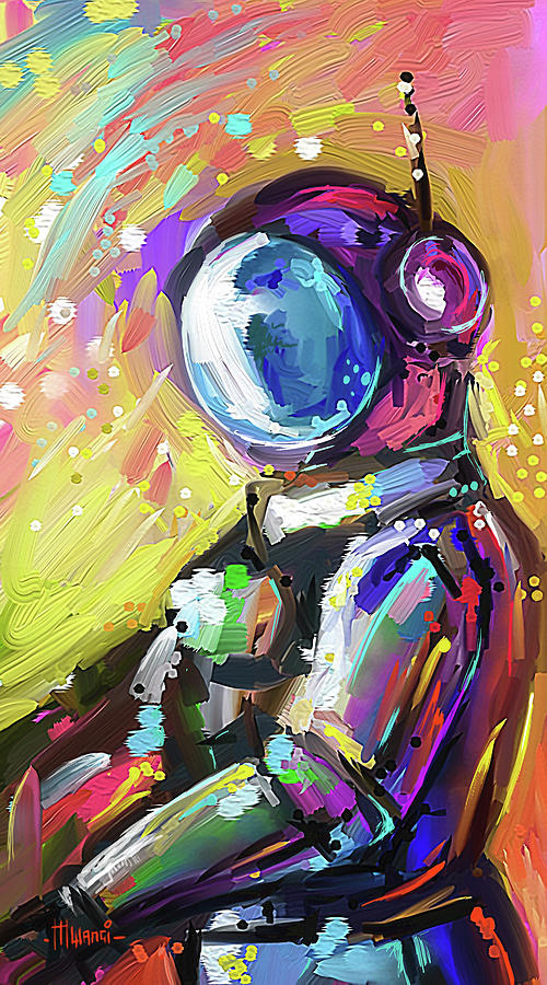 Apollo 11 Painting by Anthony Mwangi