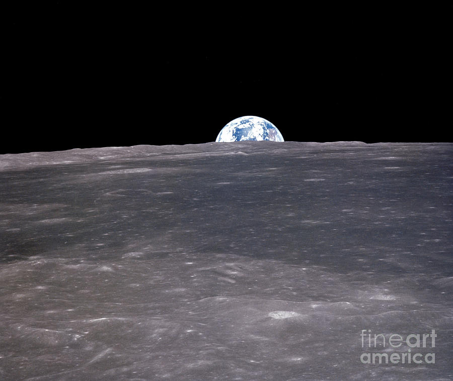 Apollo 11 Earthrise, 1969 Photograph by Granger