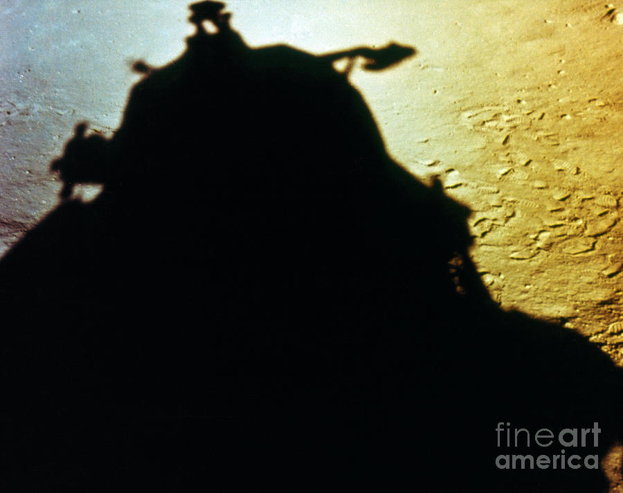 Apollo 11 Lunar Module Shadow Photograph by Granger