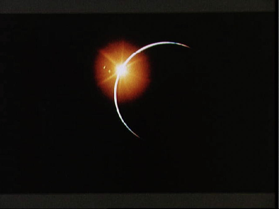 Astronaut Photograph - Apollo 12 view of Solar Eclipse by Nasa