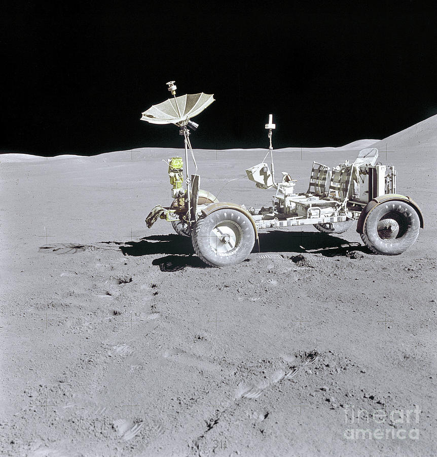 Apollo 15 - Lunar Rover, 1971 Photograph by Granger
