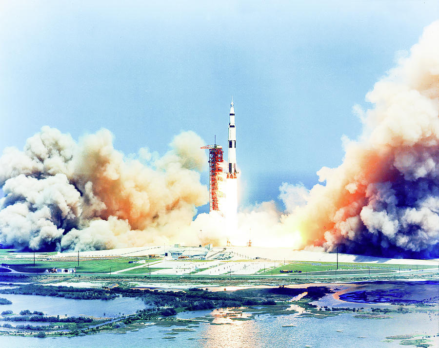 Apollo 16 Launch Photograph by Eric Glaser