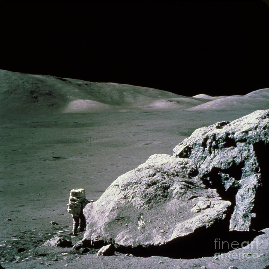 Apollo 17 - Boulder, 1972 Photograph by Granger
