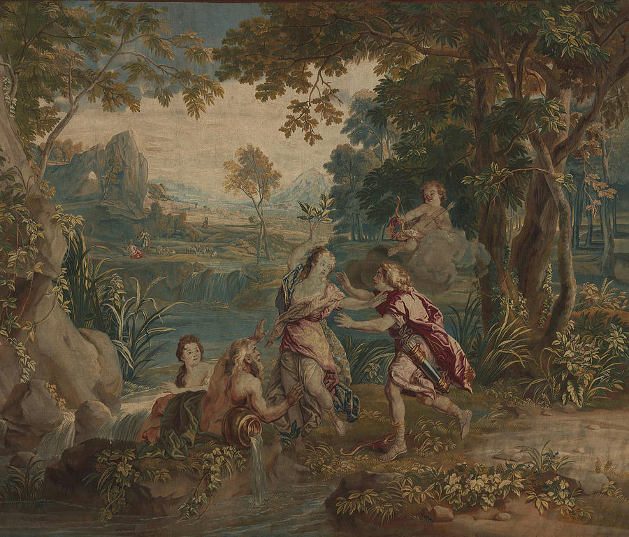 Apollo and Daphne Painting by design by Charles de La Fosse cartoon by ...