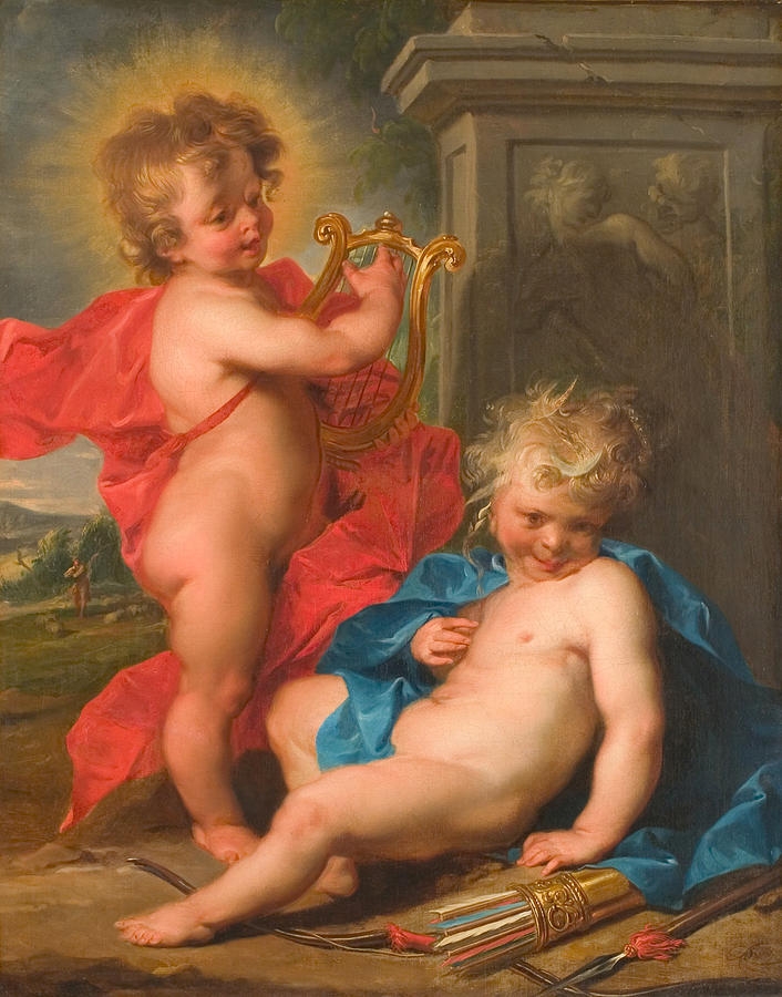 Apollo and Diana Painting by Jacob de Wit