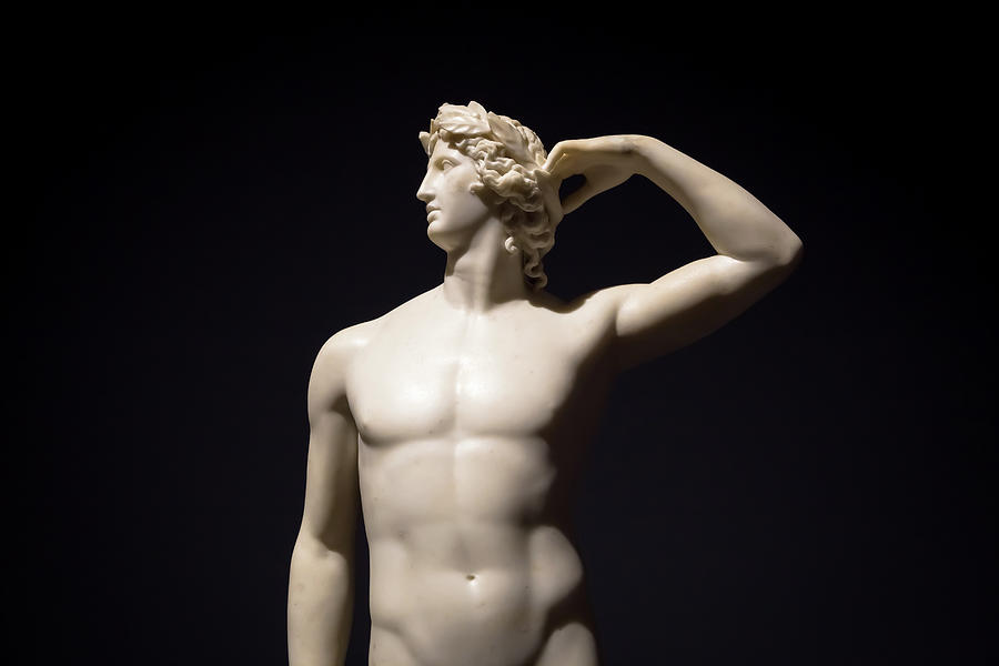 Apollo Crowning Himself - Antonio Canova's sculpture Photograph by ...