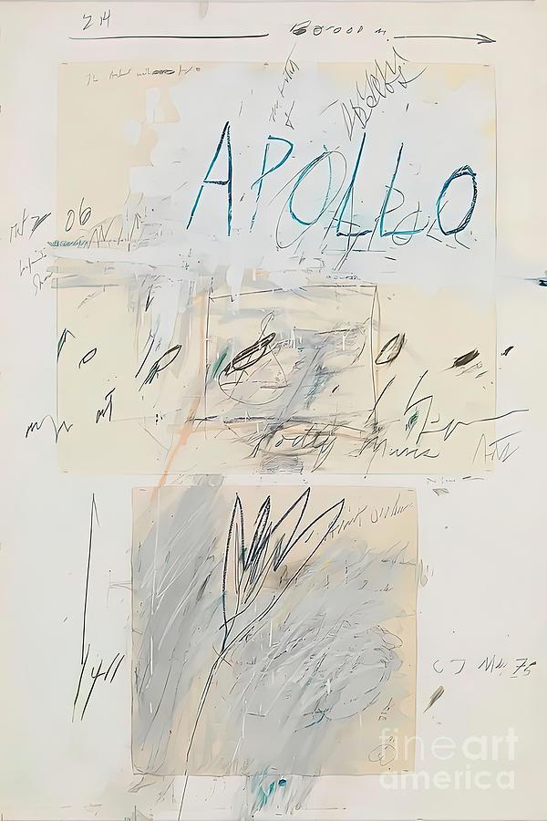 Summer Painting - Apollo Cy Twombly Art by Phillips Thomas