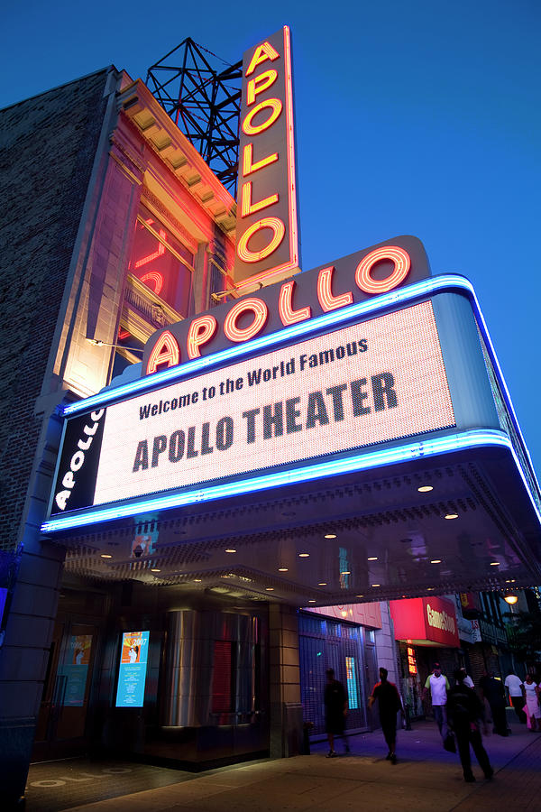 Apollo Theater Photograph - Apollo Theater, 125th Street, Harlem, Manhattan, New York by Peter Bennett