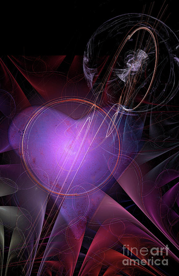 Apophysis Fractal Flame Heart Of Mine Digital Art by Randy Steele