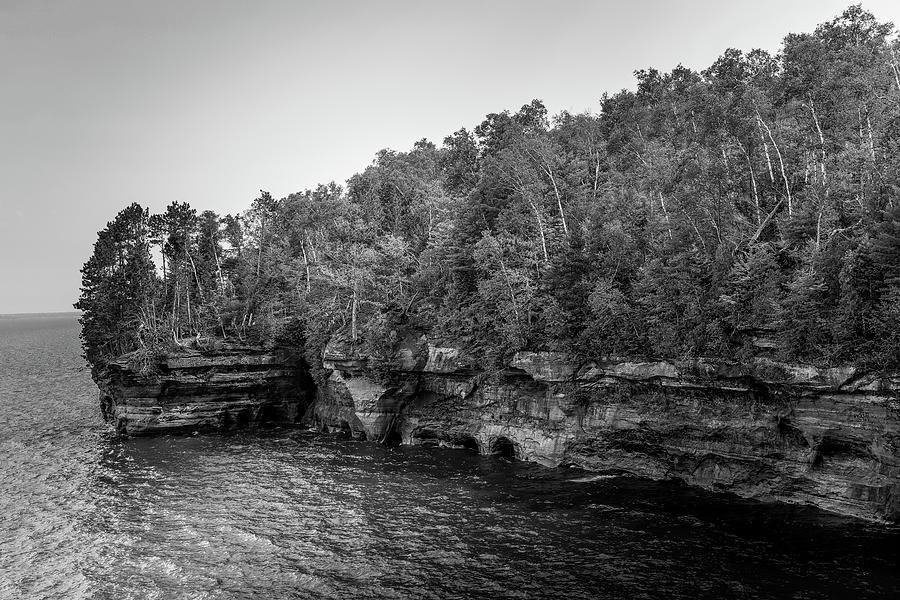 Apostle Islands Black And White Photograph by Dan Sproul