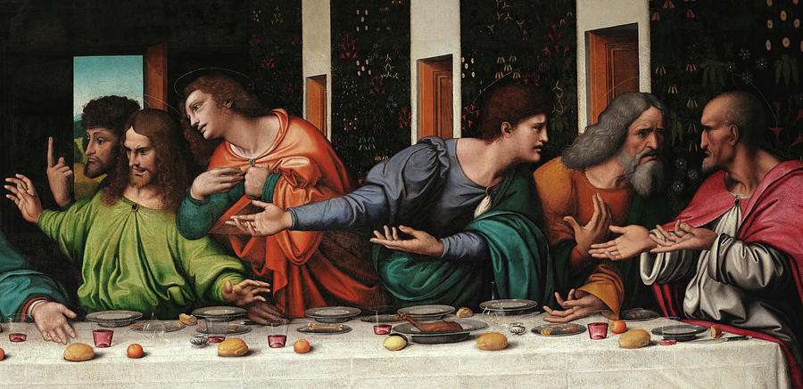 Leonardo Da Vinci Painting - Apostles, The Last Supper, 1515 by Giampietrino after Leonardo da Vinci