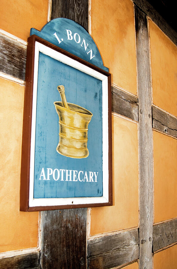 Apothecary Sign Old Salem NC Photograph by Bob Pardue