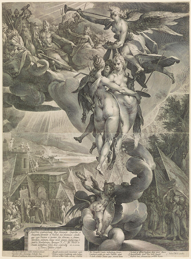 Apotheosis of the Arts Drawing by Jan Muller Apotheosis of the Arts Drawing by Jan Muller