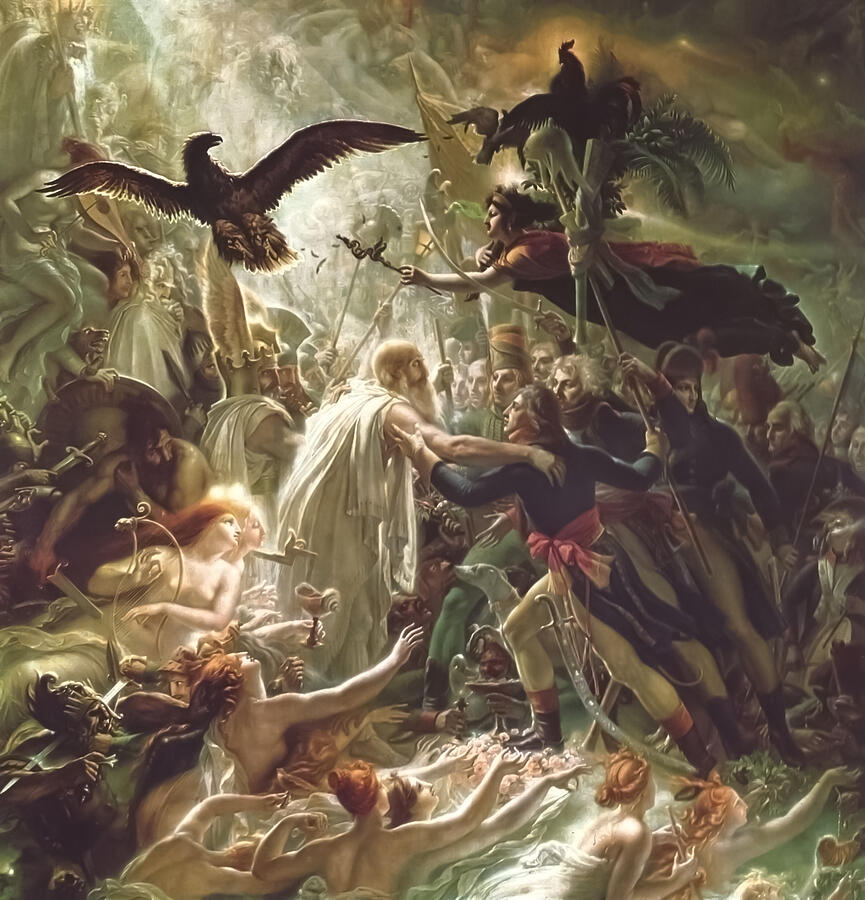Up Movie Painting - Apotheosis of the French Heroes by The Luxury Art Collection