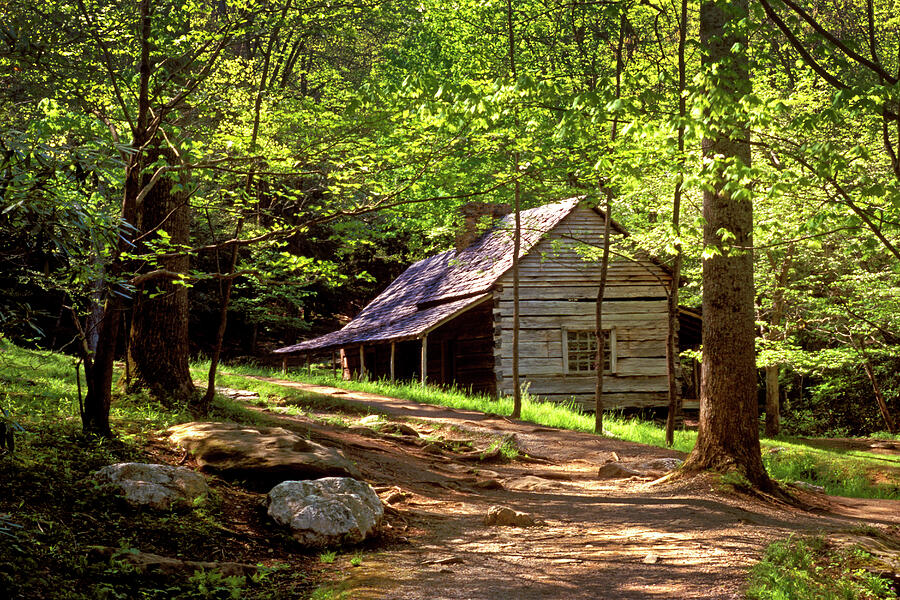 Appalachian Mountain Log Cabin Photograph by Paul W Faust -  Impressions of Light
