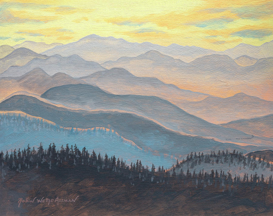 Appalachian Mountains in Winter Digital Art by Robin Wethe Altman ...