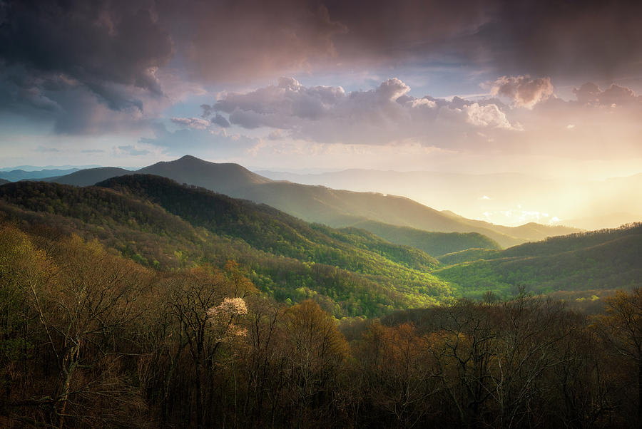 Appalachian Mountains Spring Landscape Photography North Carolina Scenic Nature Maggie Valley NC Photograph by Dave Allen