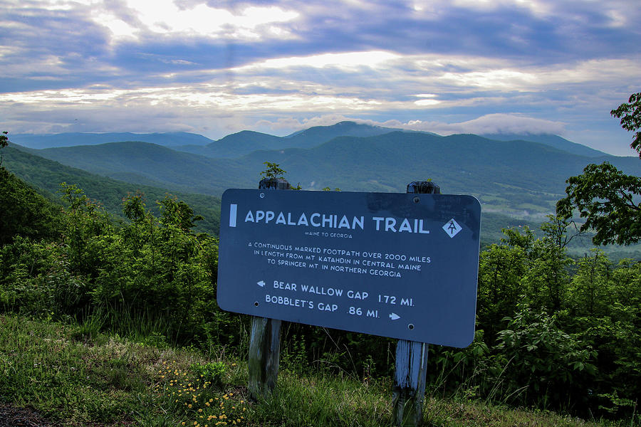 Appalachian Trail Sign Photograph by Deb Beausoleil