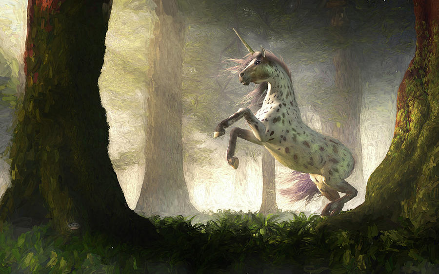 Appaloosa Unicorn Digital Art by Daniel Eskridge