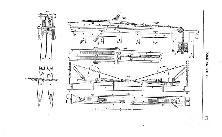 Apparatus for Docking Ships g2 Drawing by Historic Illustrations - Pixels