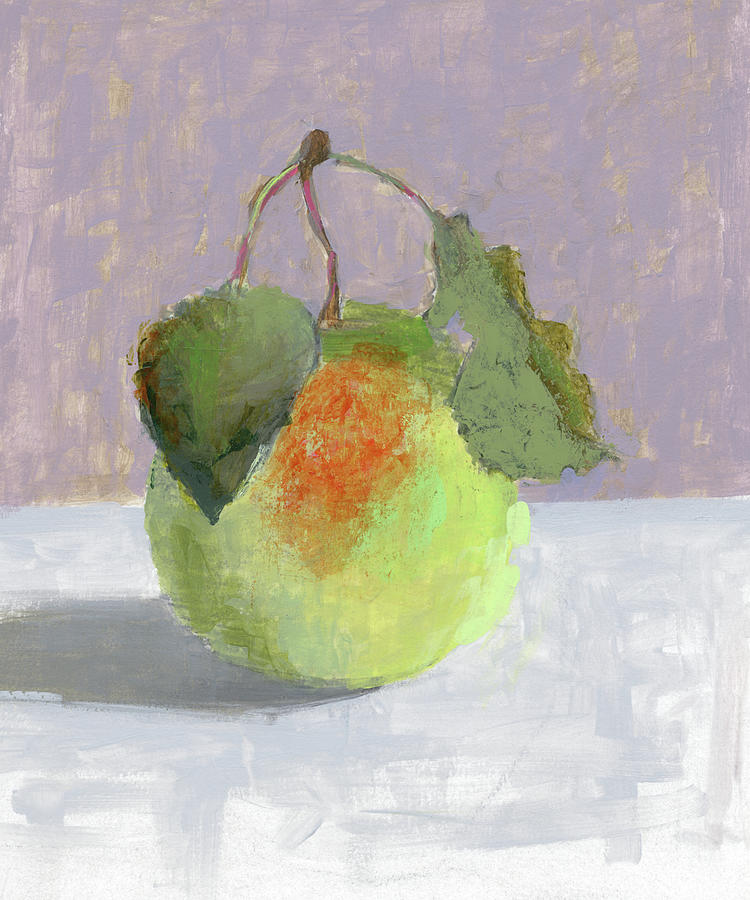 Still Life Painting - Apple 202109 by Chris N Rohrbach