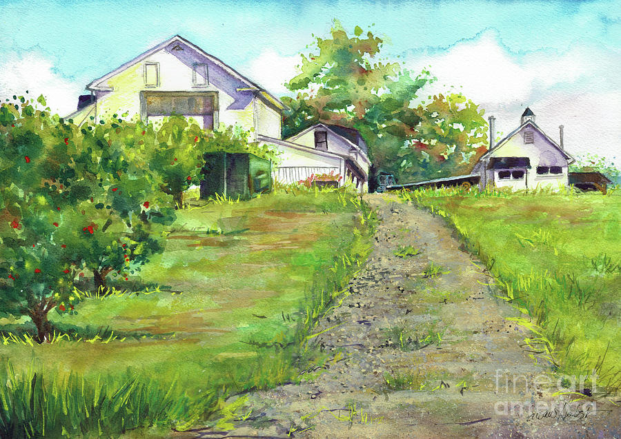 Apple Acres Painting by Susan Herbst