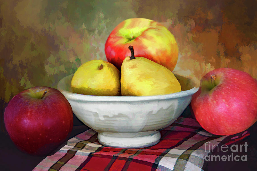Apple and Pear Still Life Photograph by Regina Geoghan