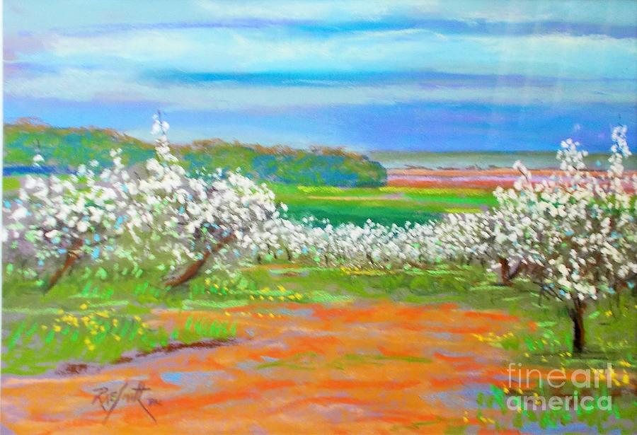 Apple Blossom Festival  Pastel by Rae  Smith PAC
