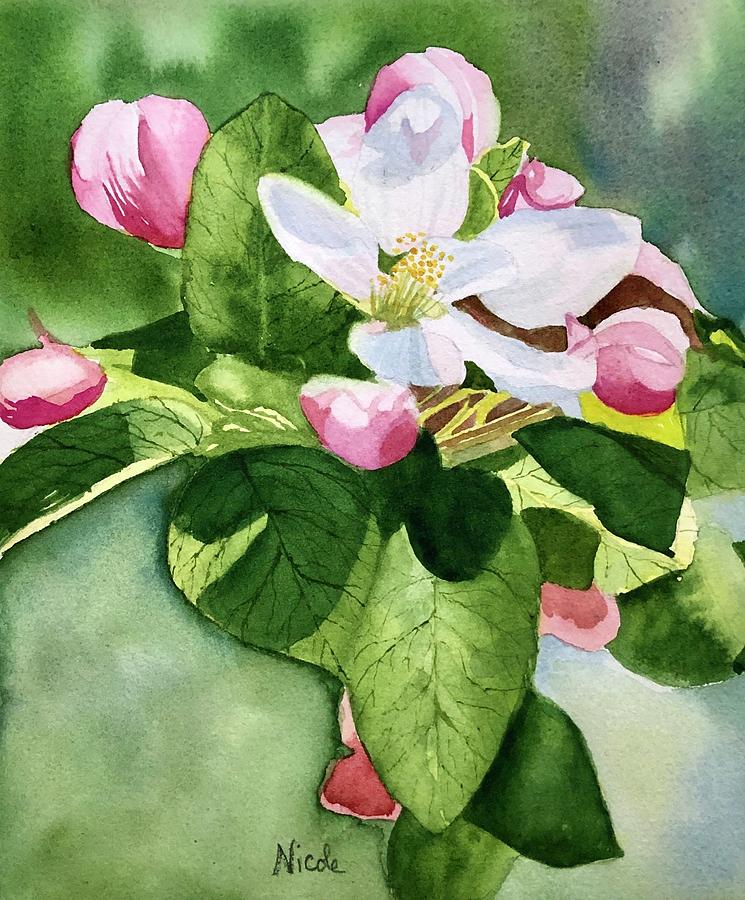 Apple Blossom Time 1 Painting