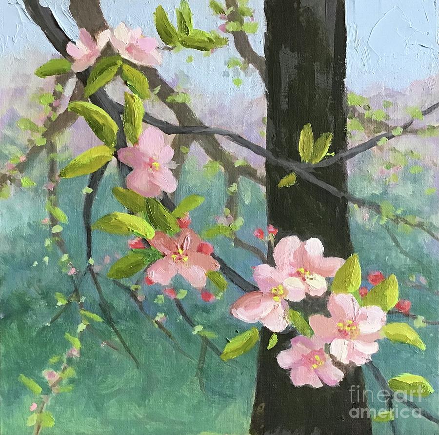Apple Blossoms  Painting by Anne Marie Brown