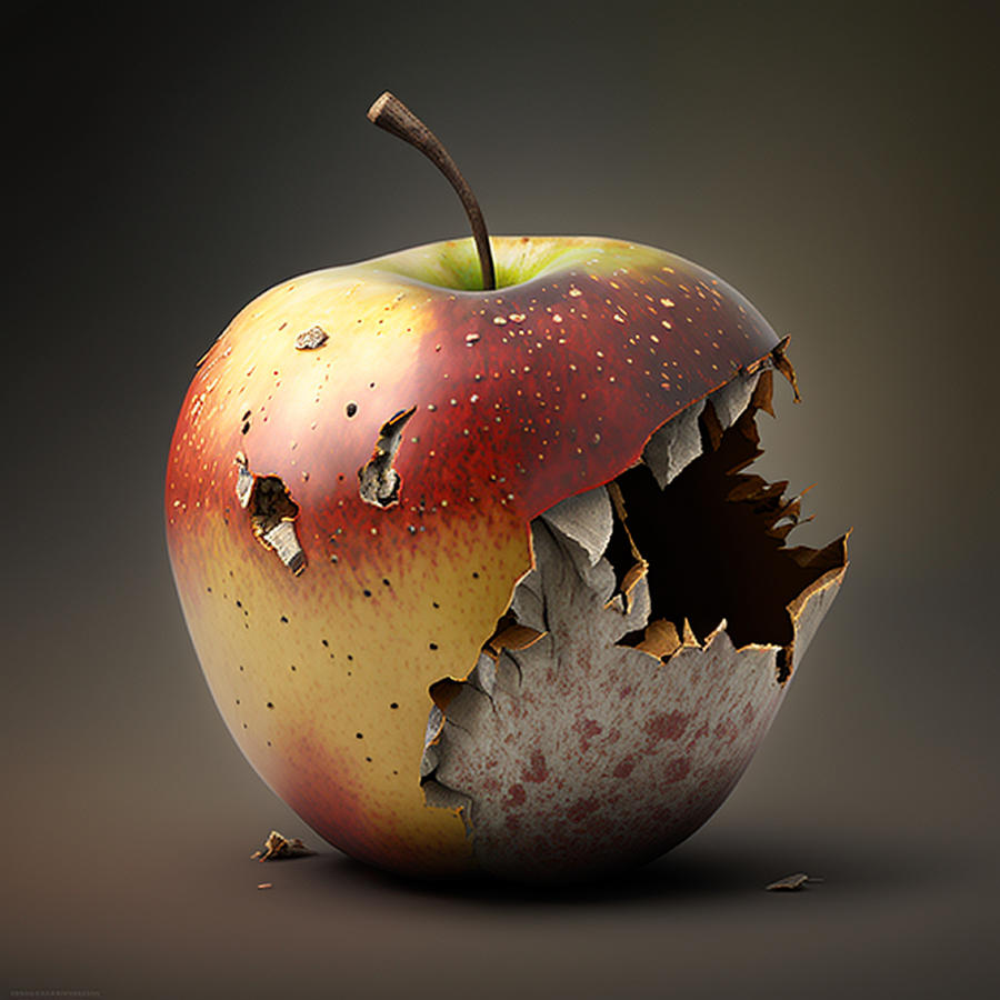 Apple Digital Art by Bobby Sids - Pixels