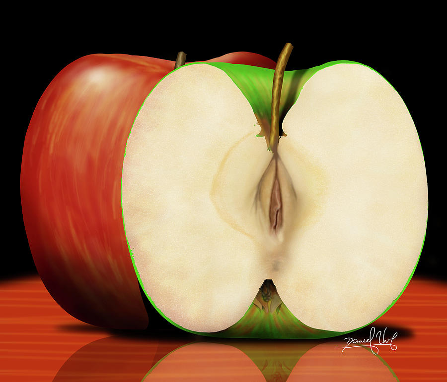 Apple Digital Art by Daniel Uhr