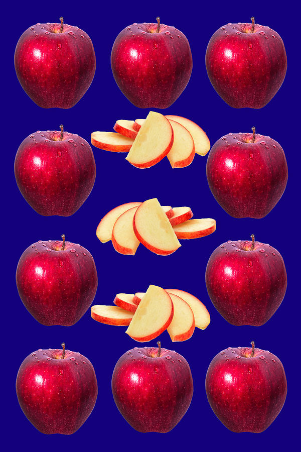 Apple Fruit Art Mixed Media by Movie Poster Prints