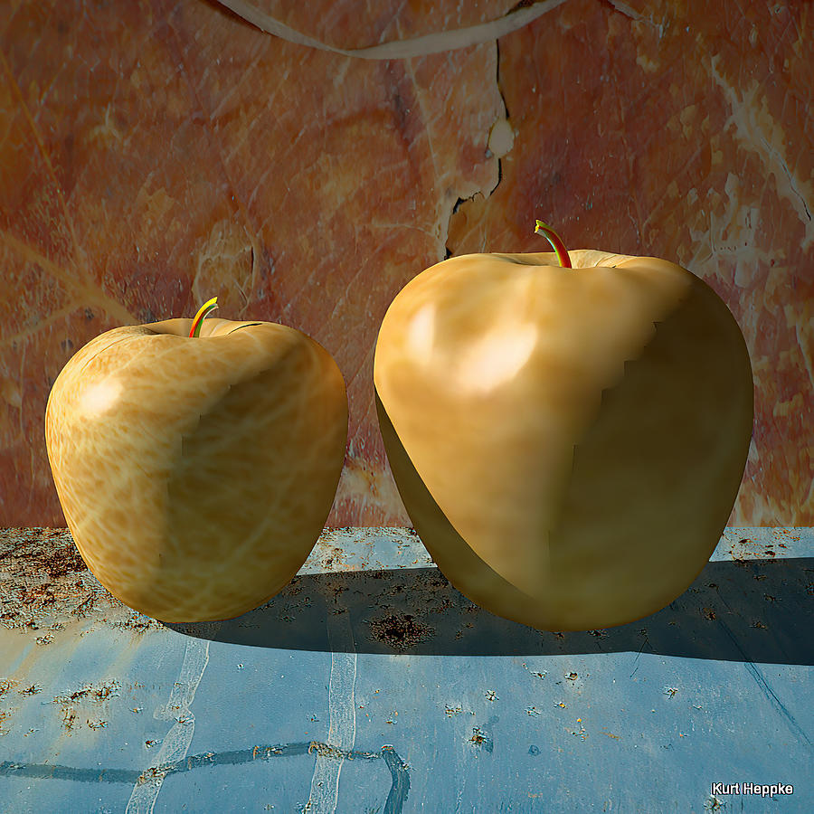 Apple Fruit Art Picture Gigant I Digital Art by Kurt Heppke